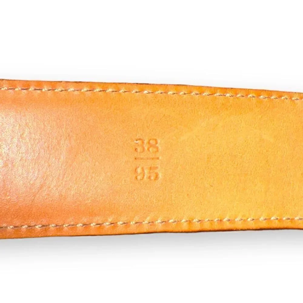 Trafalgar Black Hand Polished Cortina Leather Dress Belt 38